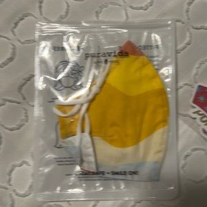 Pura vida mask comes with stickers